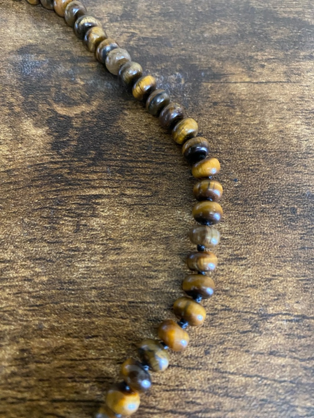 Madewell Tiger's Eye Tone Wooden Bead Necklace - Picture 5 of 7